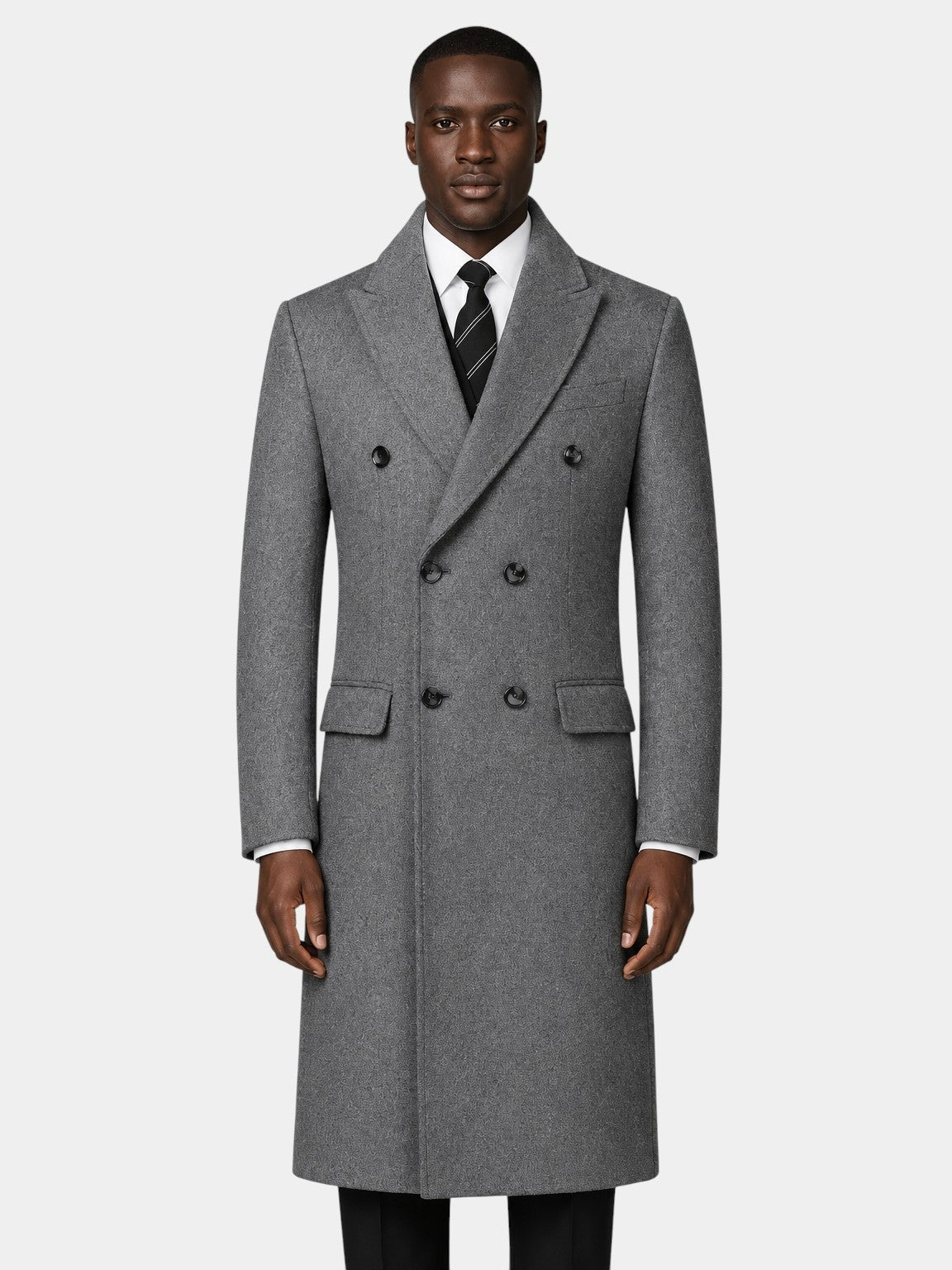 Ckesemen Long Wool Pea Coat