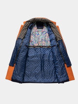 Urban Stand Collar Wool Coat With Detachable Scarf
