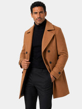 Ckesemen Double Breasted Slim-Fit Wool Coat