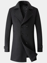 Ckesemen Double Breasted Slim-Fit Wool Coat