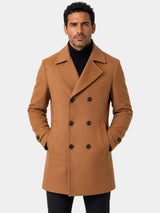 Ckesemen Double Breasted Slim-Fit Wool Coat