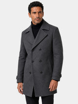 Ckesemen Double Breasted Slim-Fit Wool Coat