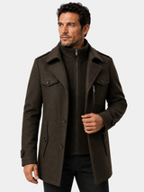Ckesemen Double Layer Wool Coat