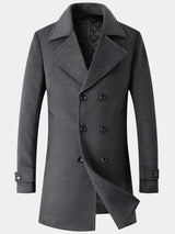 Ckesemen Double Breasted Slim-Fit Wool Coat